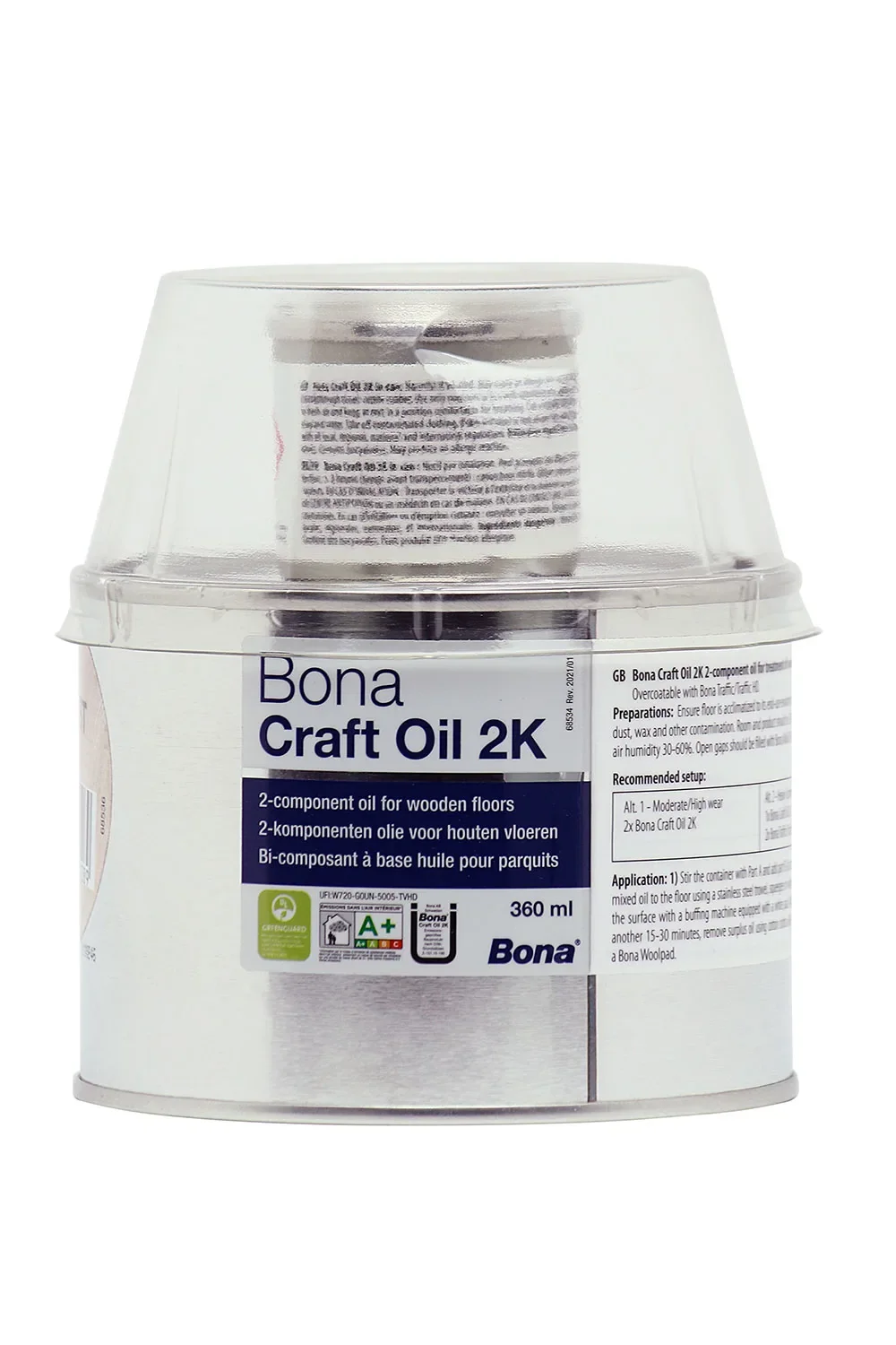 "Huile bois plan de travail, huile 2K, 400 ml, incolore image"