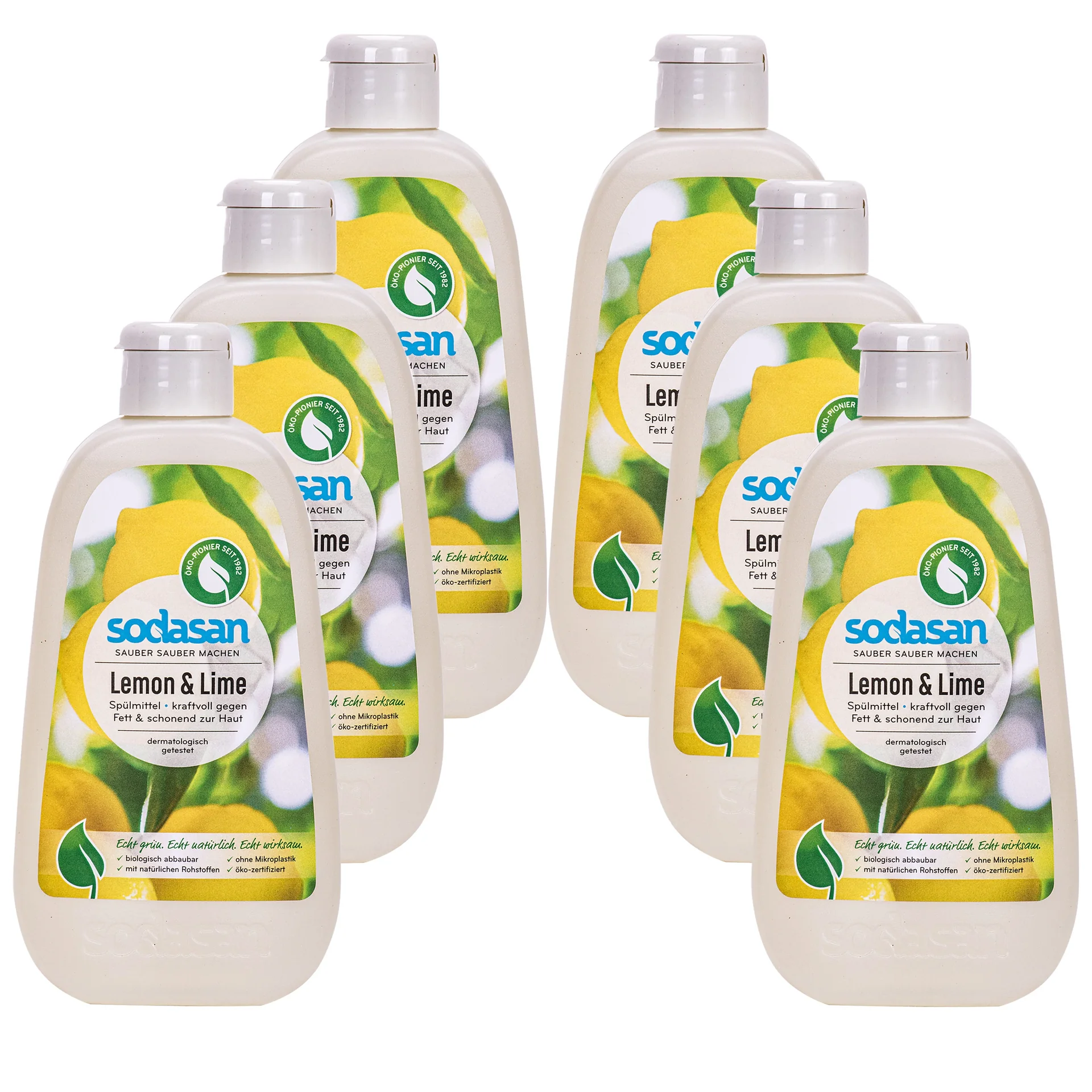 "Liquide vaisselle écologique, lot liquide vaisselle, citron vert, 6 x 500 ml image"