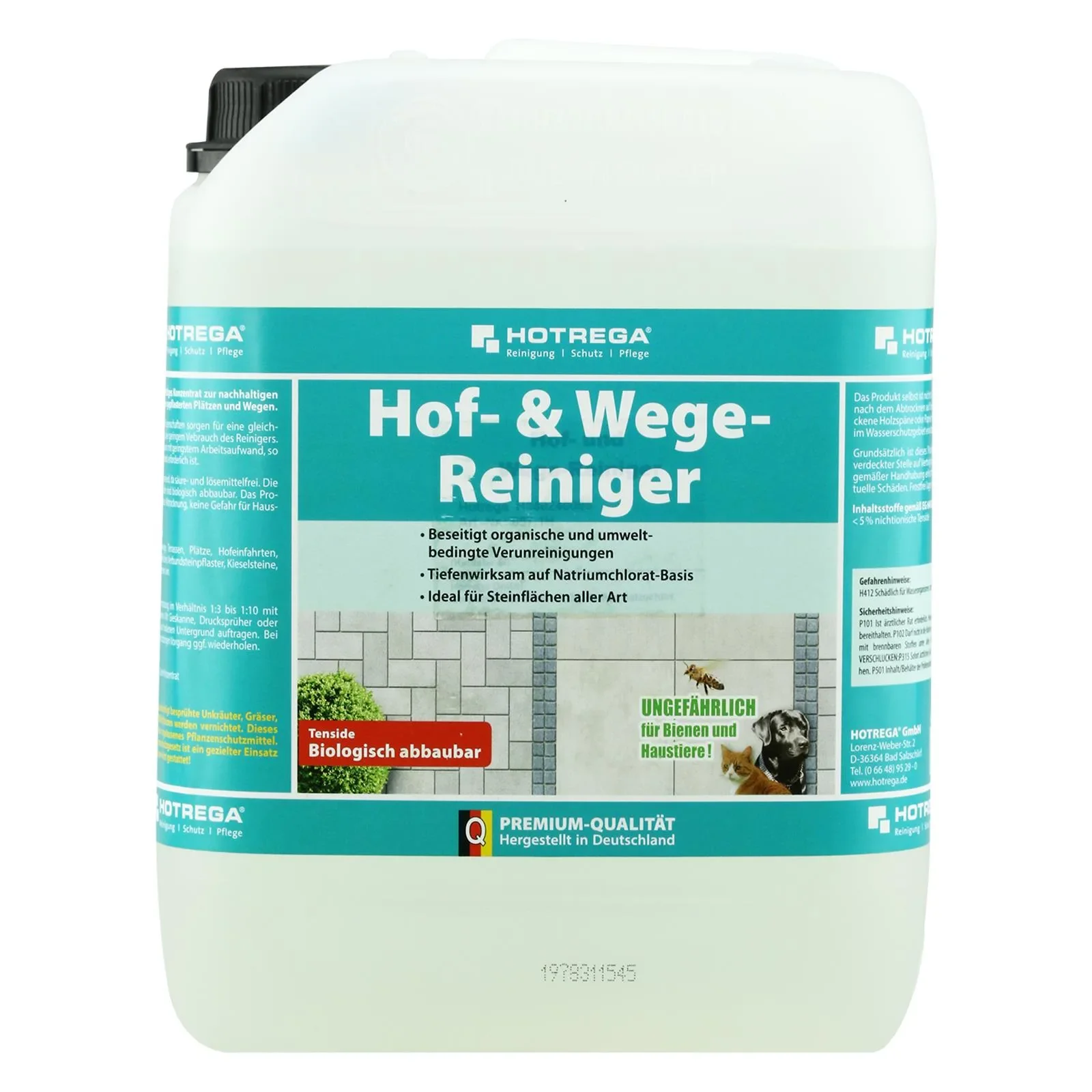 "Nettoyant terrasse concentré, nettoyant sol extérieur, 3 x 5 litres image"