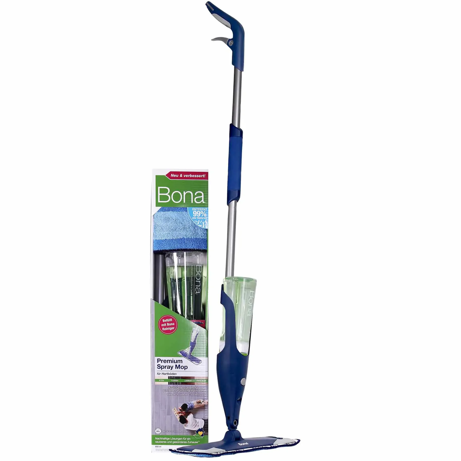 Serpillère spray, pour sol dur, carrelage, stratifié, pierre