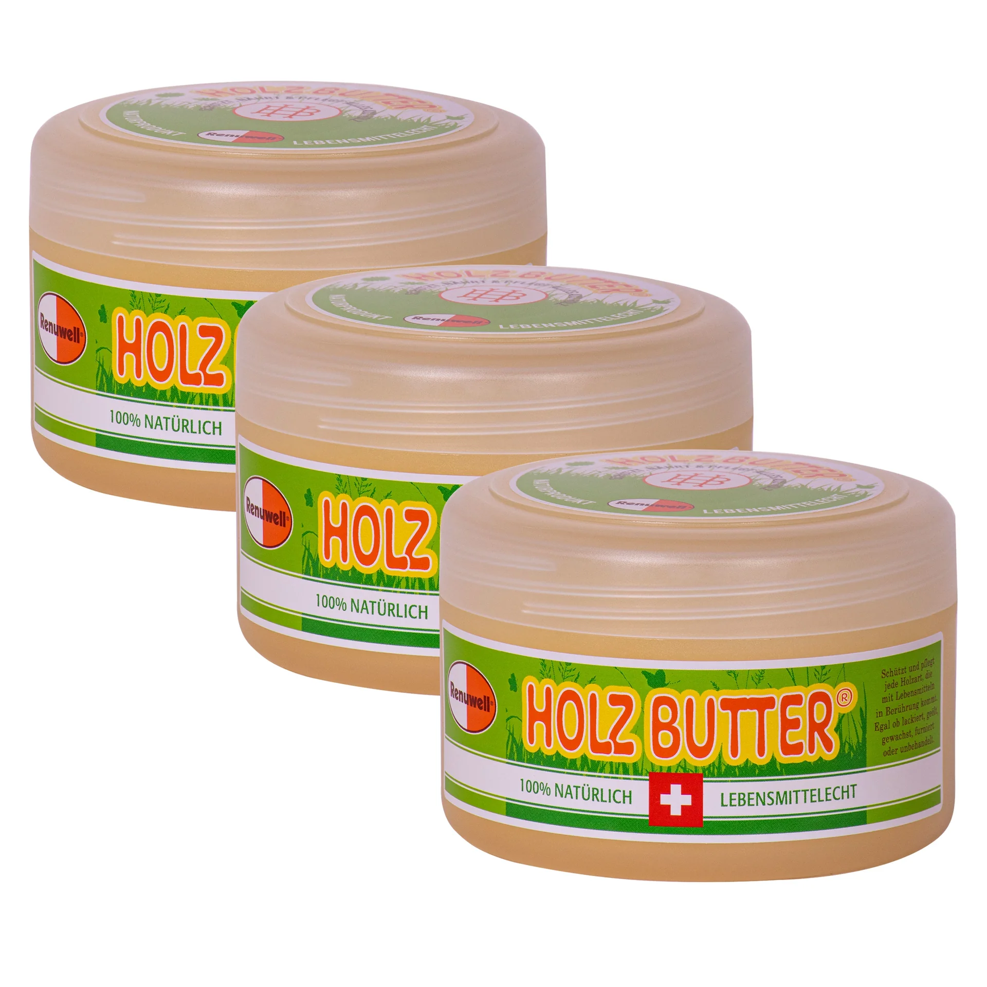 "Beurre pour bois, Entretien bois, Kit 3 x 250 ml, Nourrir et Protéger le bois image"
