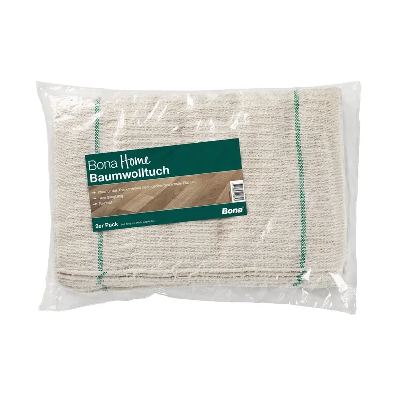 "Lingettes coton nettoyage, lot de 2 chiffons coton réutilisables, lingettes coton sol image"