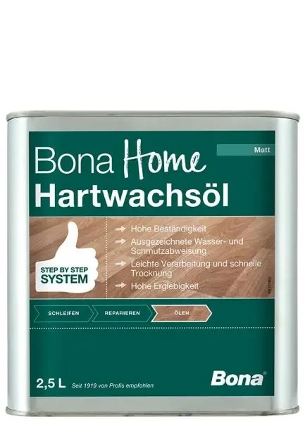 "Huile cire dure parquet 2,5 Liter, matt, huile parquet mat, huile bois mat image"