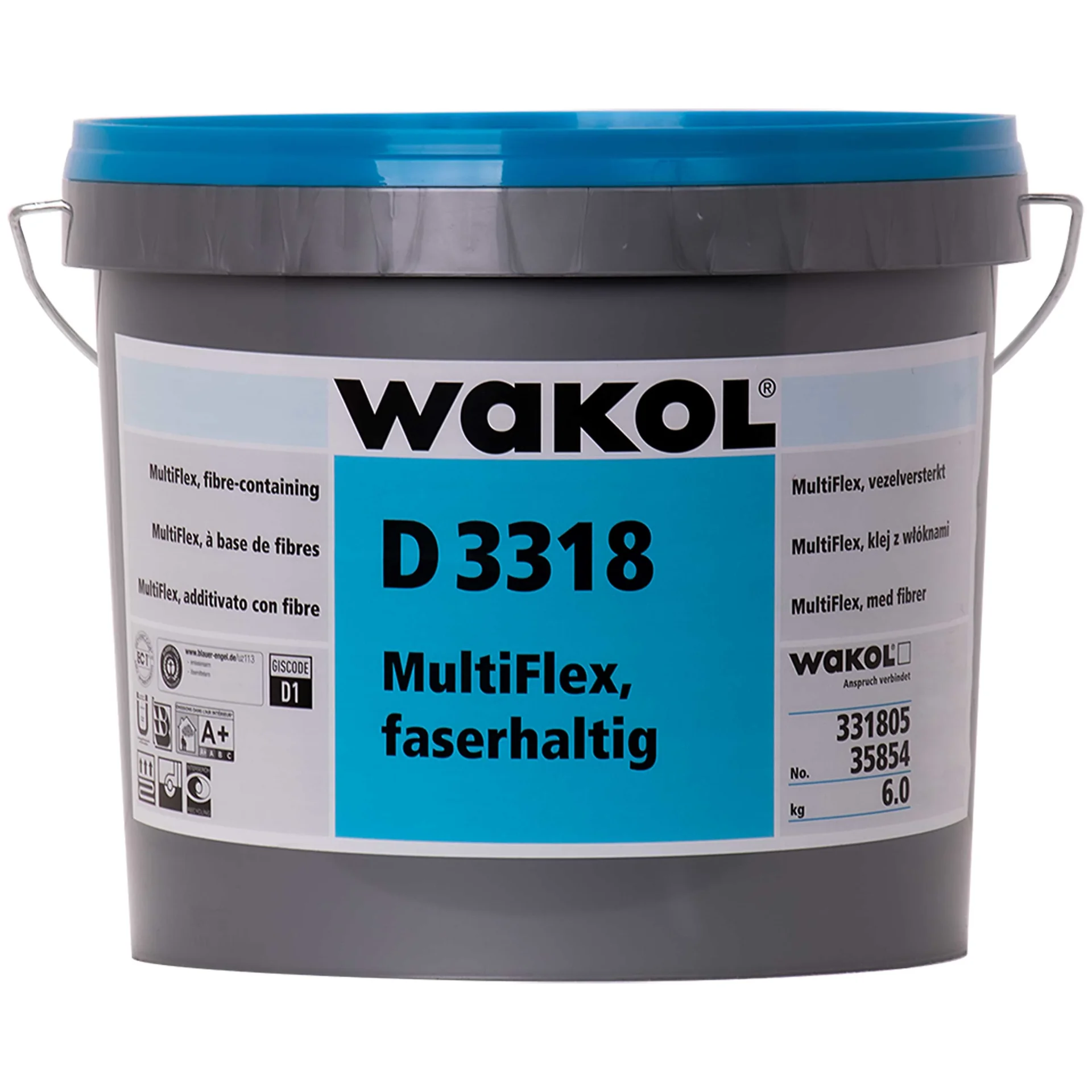 "Colle parquet flexible, colle fibrée, MultiFlex D 3318, 6kg, colle multi matériaux image"