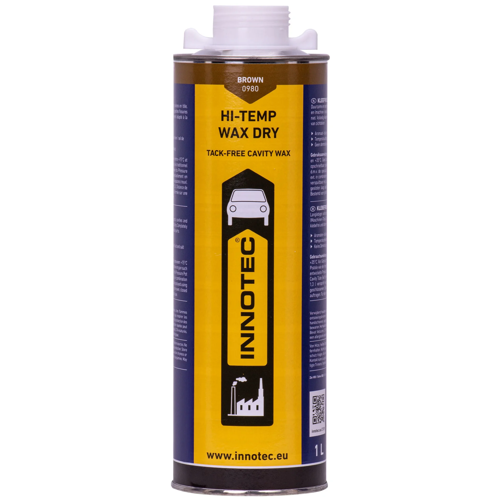 "INNOTEC Hi Temp Wax DRY, cire de protection de soubassement, 1 litre, marron image"
