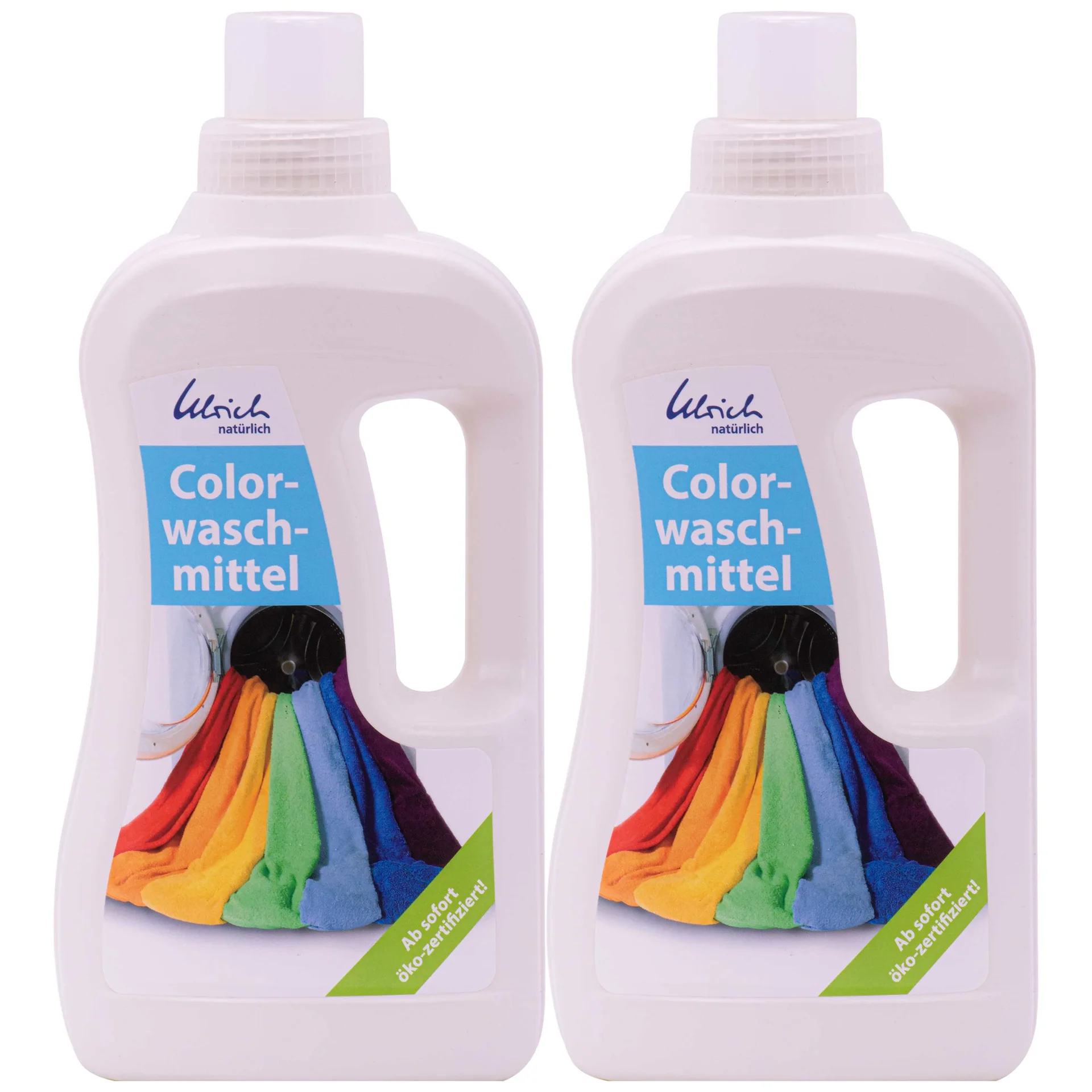 "Lessive couleur 2 x 1 Liter, lessive liquide couleur, lessive écologique, certifiée vegan image"