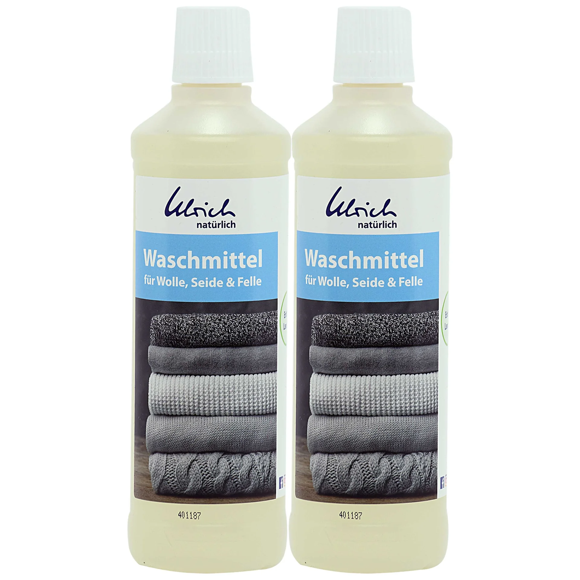 "Lessive laine, lessive soie, lessive délicate, 2 x 500 ml flüssig mit Lanolin, lessive naturelle laine image"