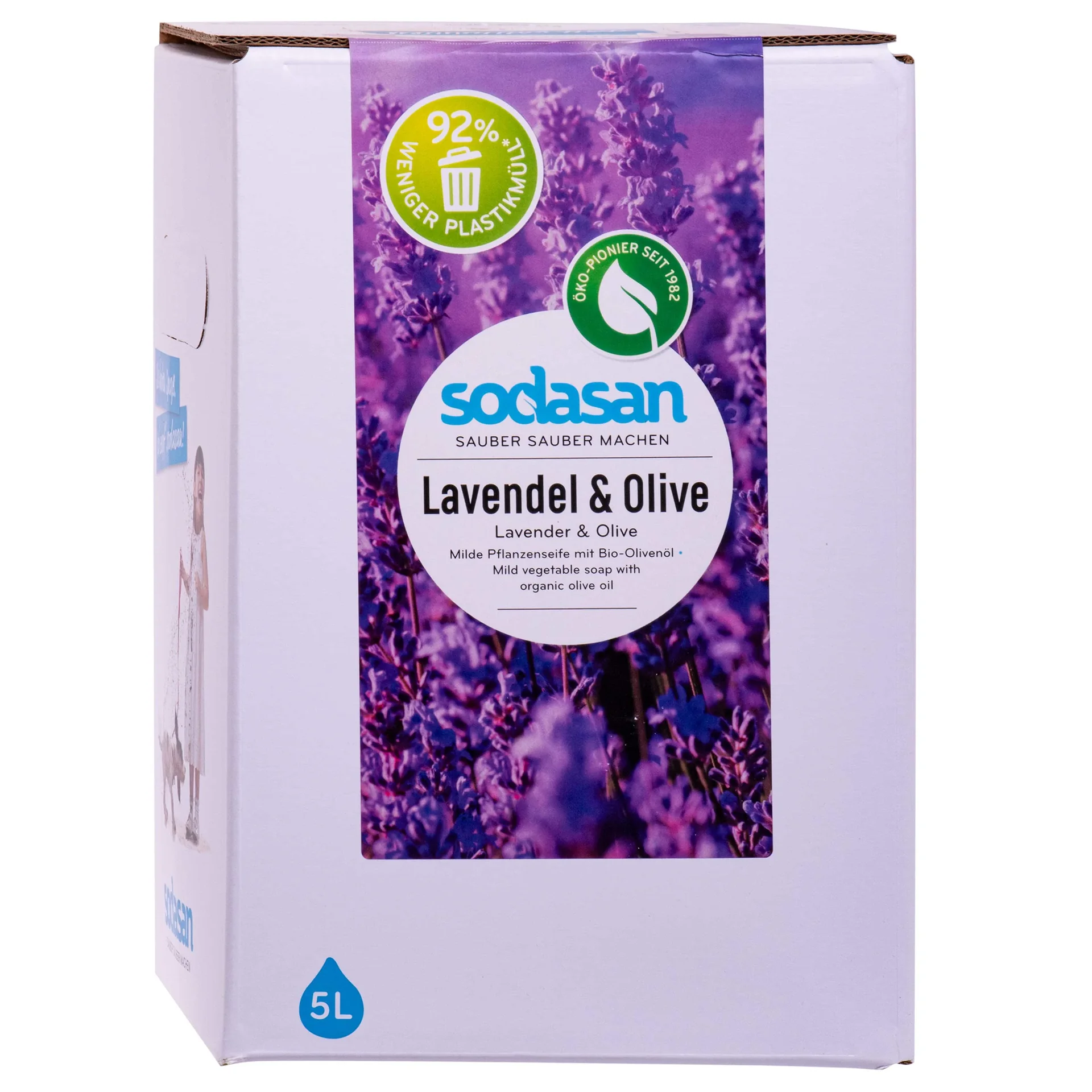 "Savon liquide lavande olive 5 litres, Rechargeable, Grand format image"