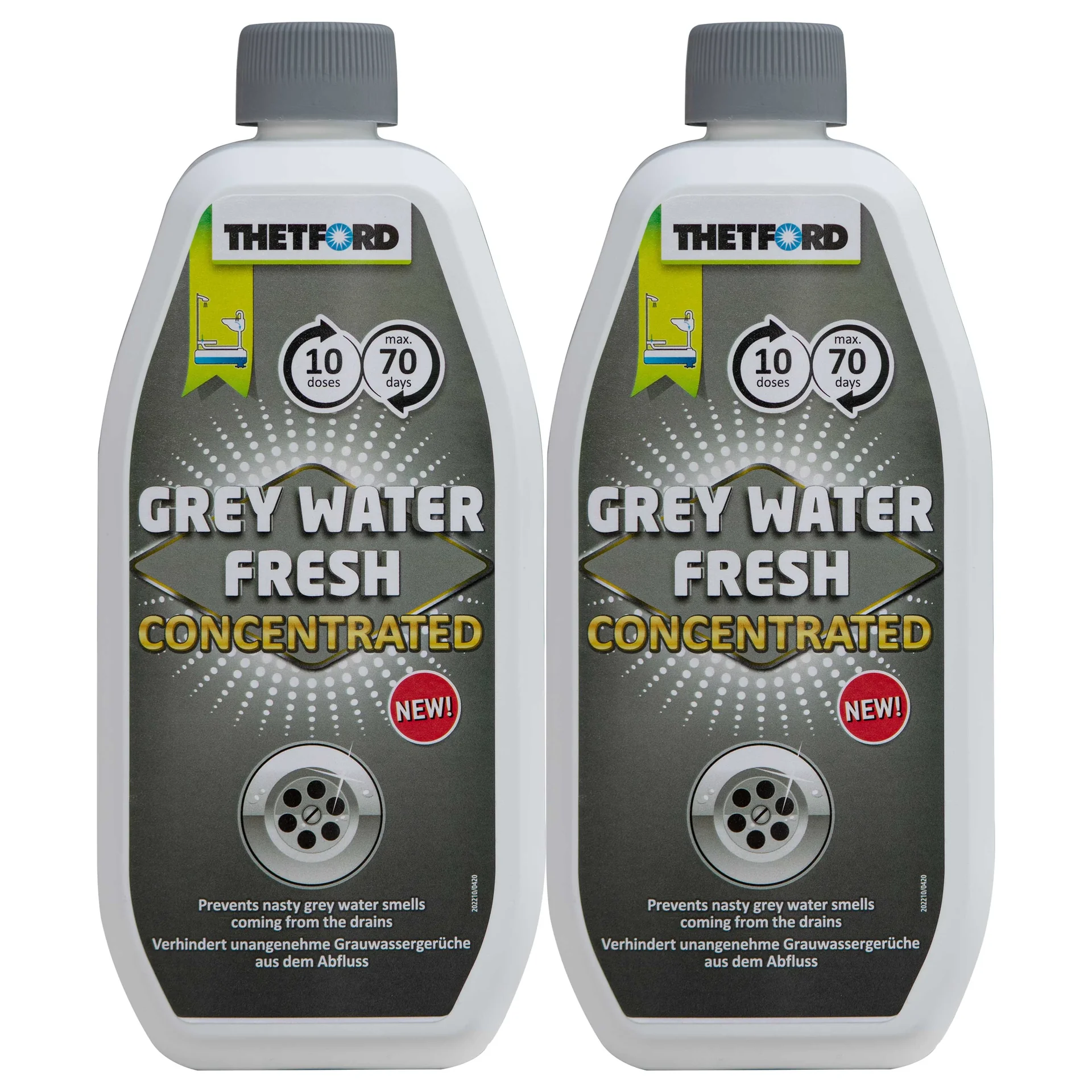 "Nettoyant eaux grises camping-car, concentré 0,78 litre, double pack, traitement eaux grises image"