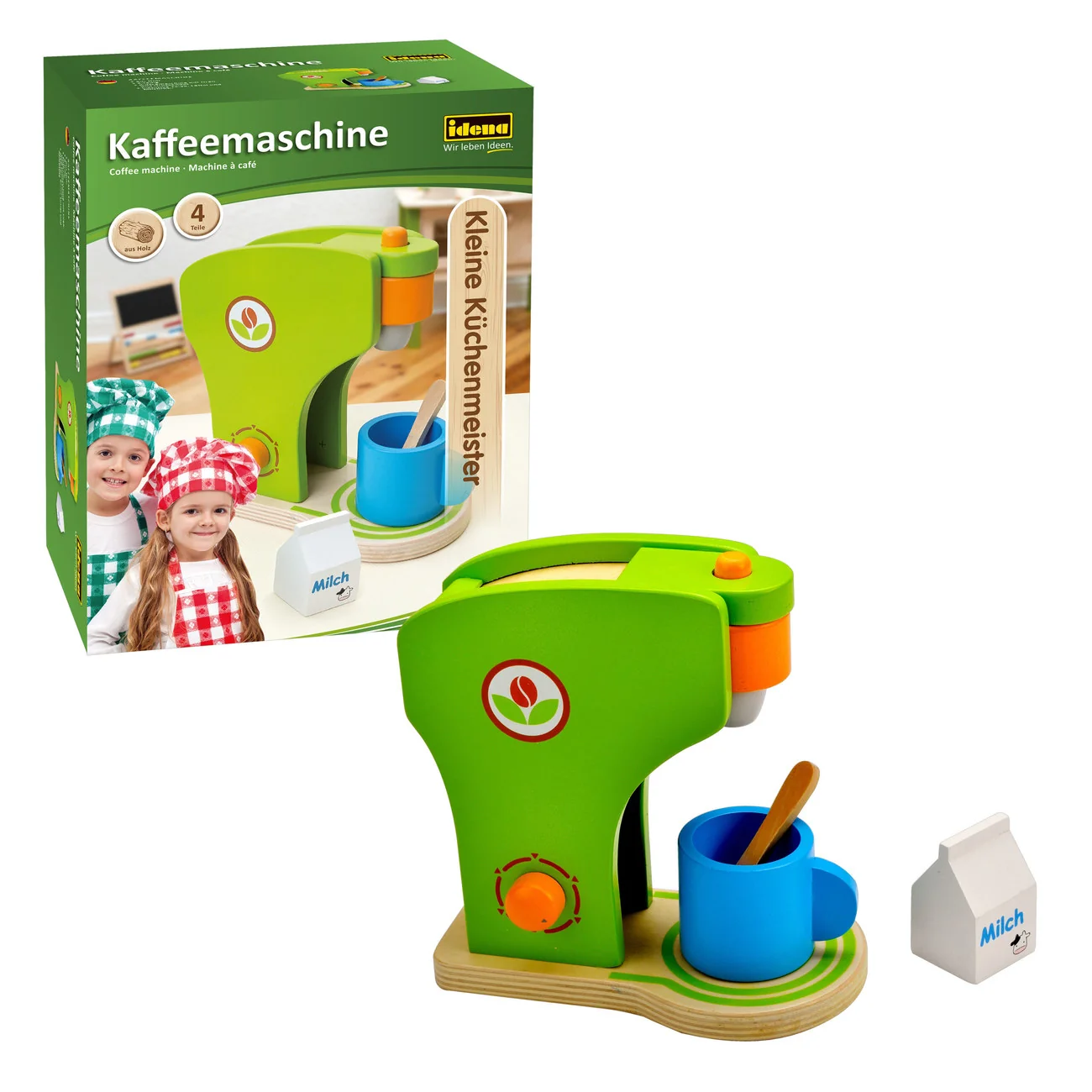 "Idena Kleine Küchenmeister machine à café en bois - 4 pièces image"