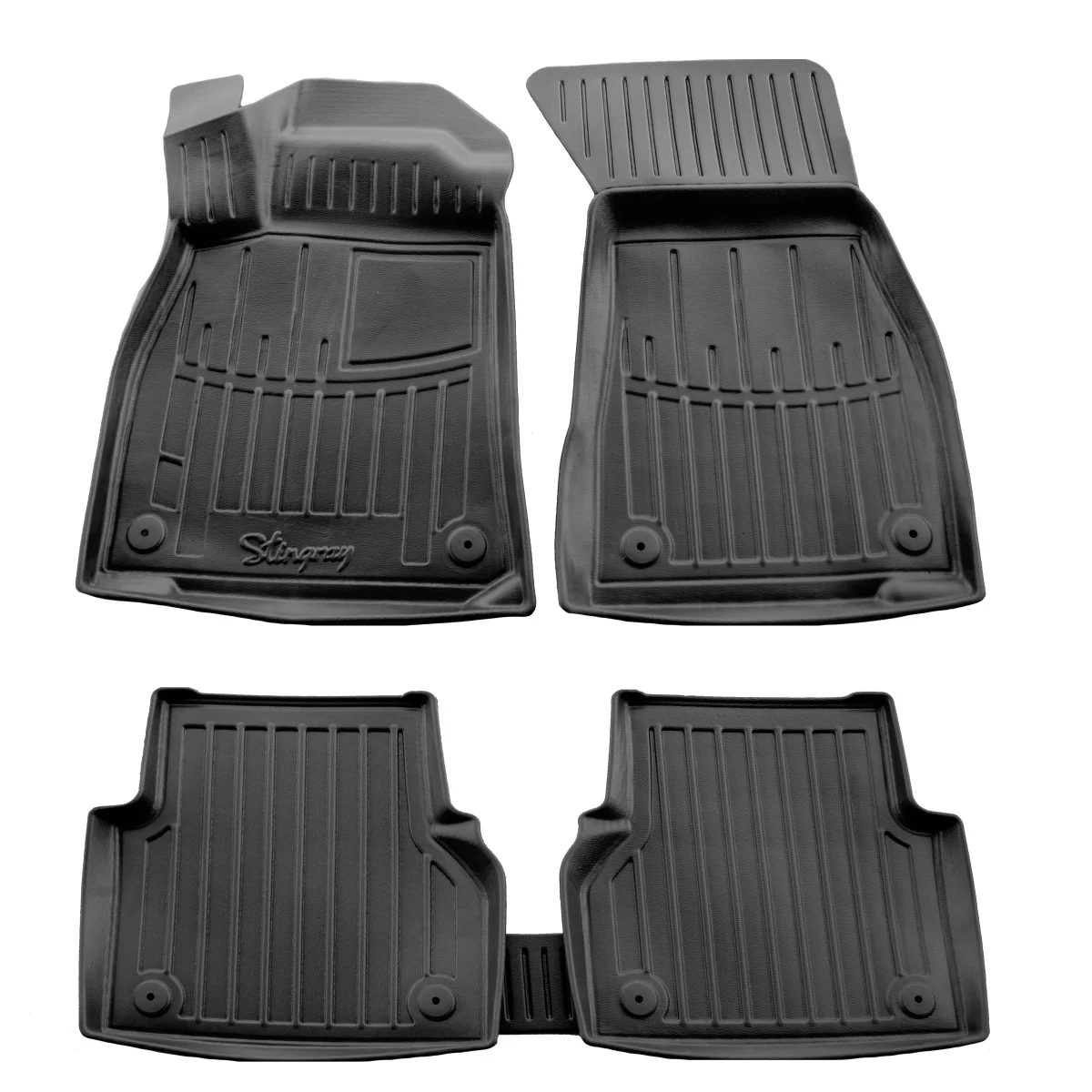 "Tapis de sol Audi A6 C8, tapis caoutchouc 3D, protection sol voiture, passgenau image"