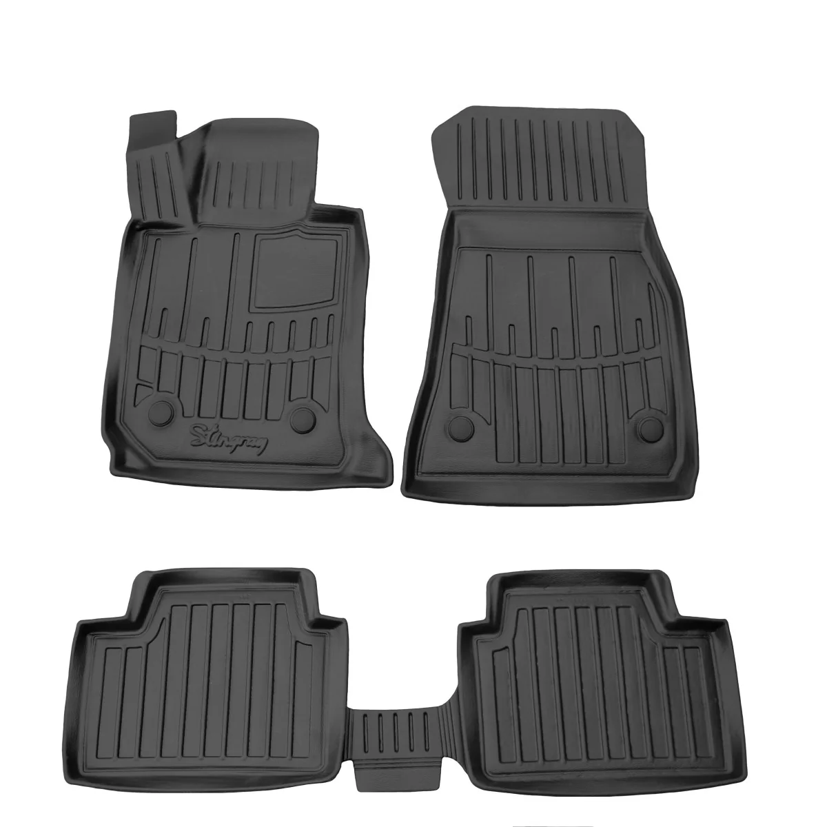"Tapis de sol voiture, BMW 3 G21 (2019-...), tapis voiture 3D, en caoutchouc, sur mesure image"