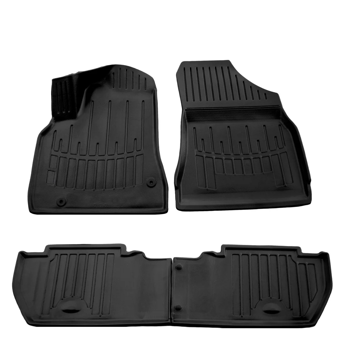 "Tapis de sol voiture, 3D, pour Berlingo II (2008-2018), tapis voiture, antidérapant, bords hauts image"