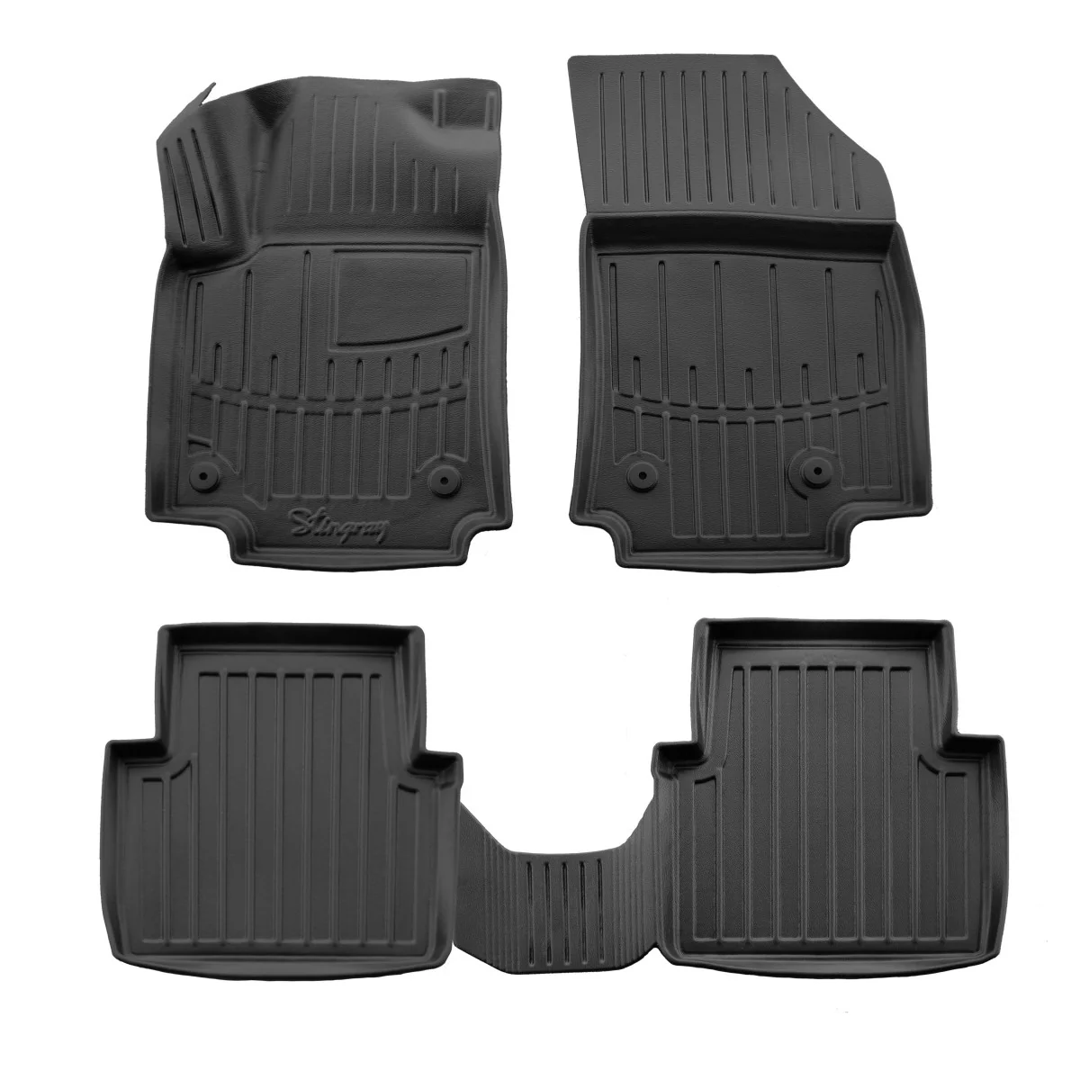 Tapis de sol voiture Citroën C3 Aircross 3D, tapis en caoutchouc sur mesure