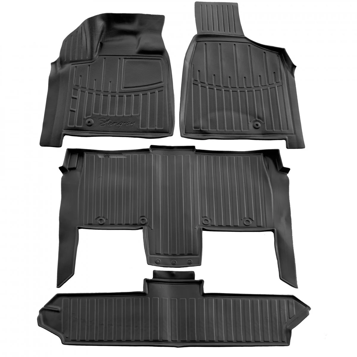 "Tapis de sol pour Dodge Grand Caravan V (RT) 3D caoutchouc, sur mesure, avec rebords hauts image"