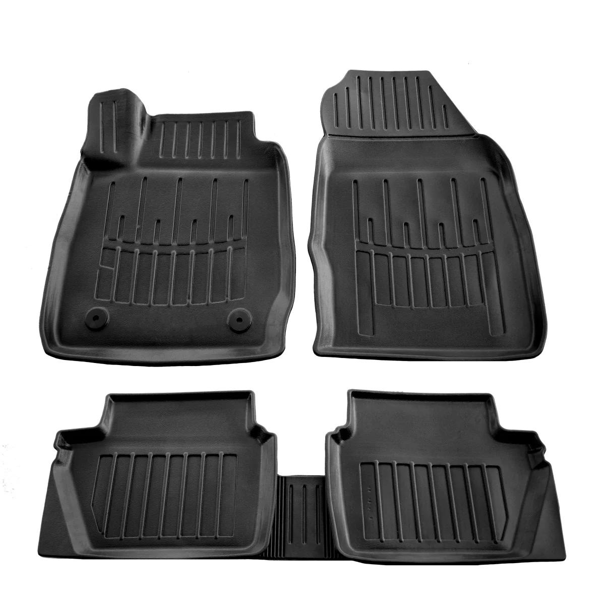 "Tapis auto en caoutchouc 3D pour FORD Fiesta (2008-2017), sur mesure, avec bords hauts image"