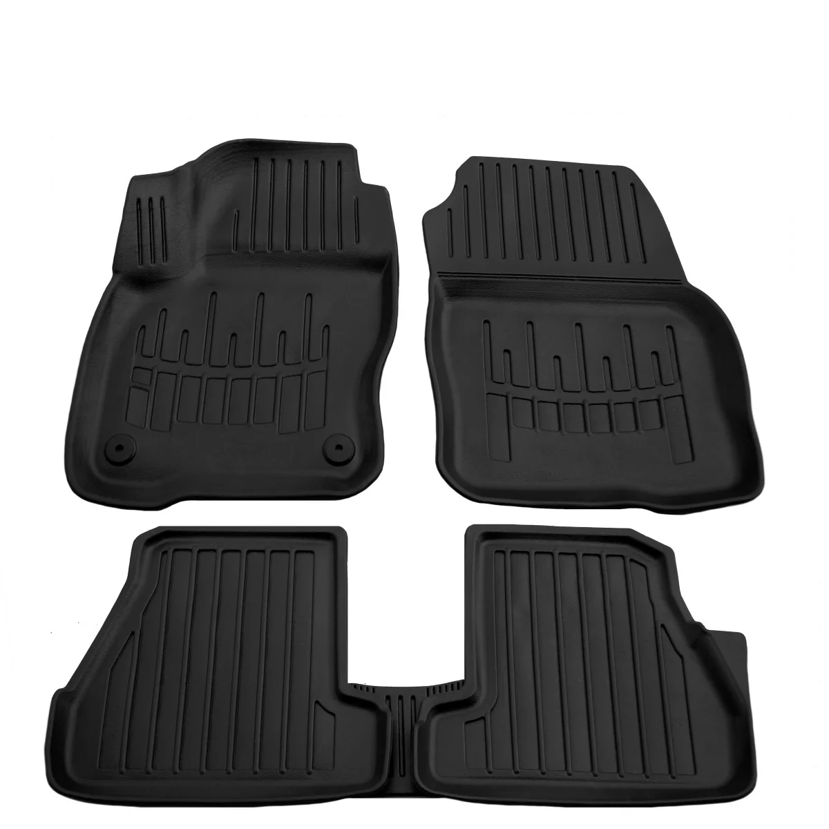 Tapis de sol voiture 3D sur mesure pour FORD Focus III (2011-2018), ajusté, inodore, avec hautes parois