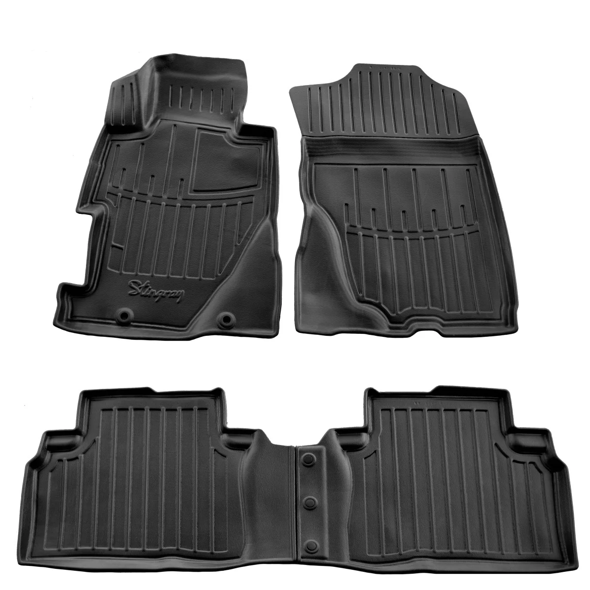 "Tapis de sol voiture, Honda Civic 4D (2006-2011), tapis voiture caoutchouc 3D, en polyuréthane image"