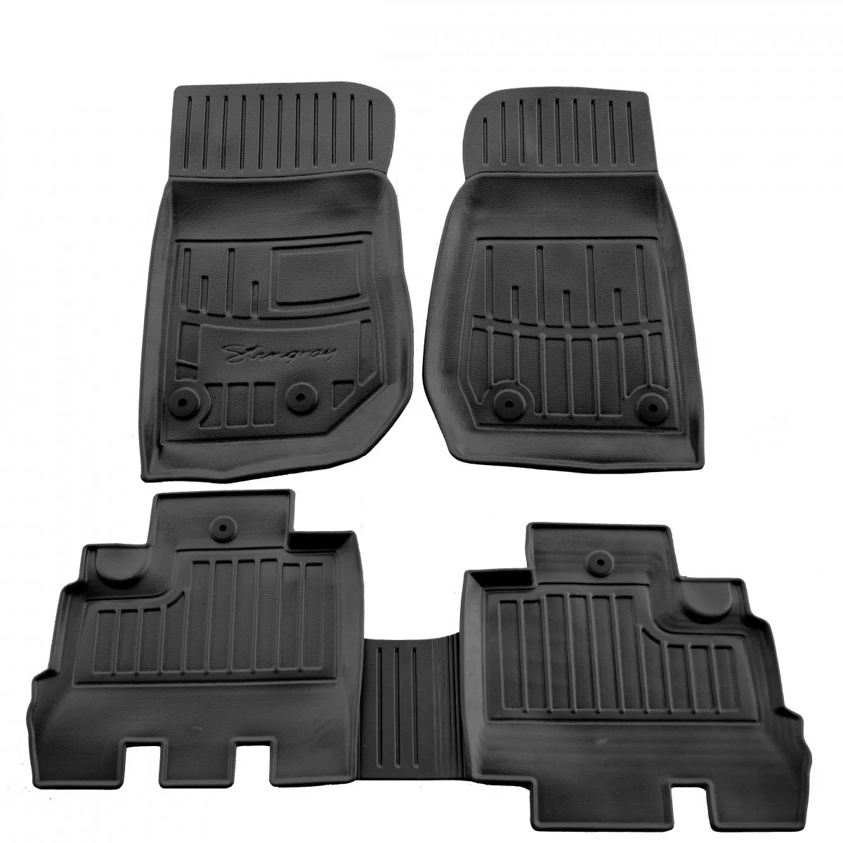 "Tapis de sol auto 3D, Jeep Wrangler JK 5 portes (2007-2018), sur mesure, polyuréthane image"