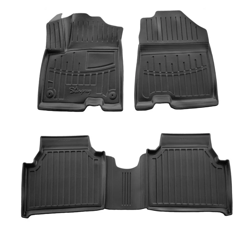 "Tapis de sol voiture, Gummimatten Auto 3D pour KIA Niro EV (2018-2022), sur mesure, bord haut, Polyurethan image"