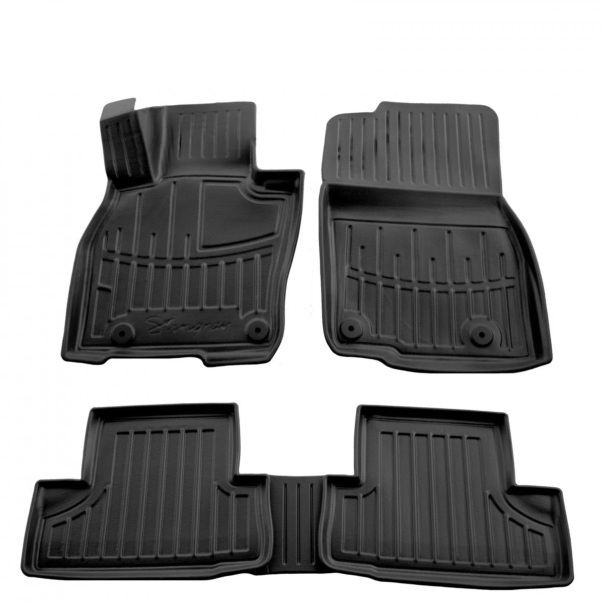"Tapis de sol voiture, tapis voiture sur mesure 3D, pour Mazda CX-60 (KH) (2022-...), en polyuréthane, antidérapant image"