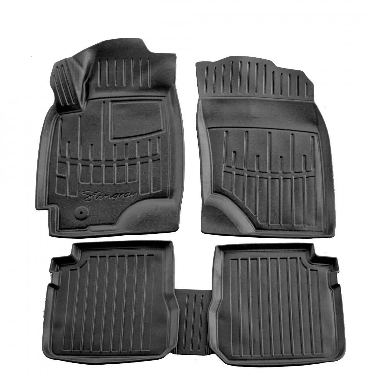"Tapis de sol voiture caoutchouc 3D, pour MITSUBISHI Outlander (2003-2006), sur-mesure, polyuréthane, tapis auto image"