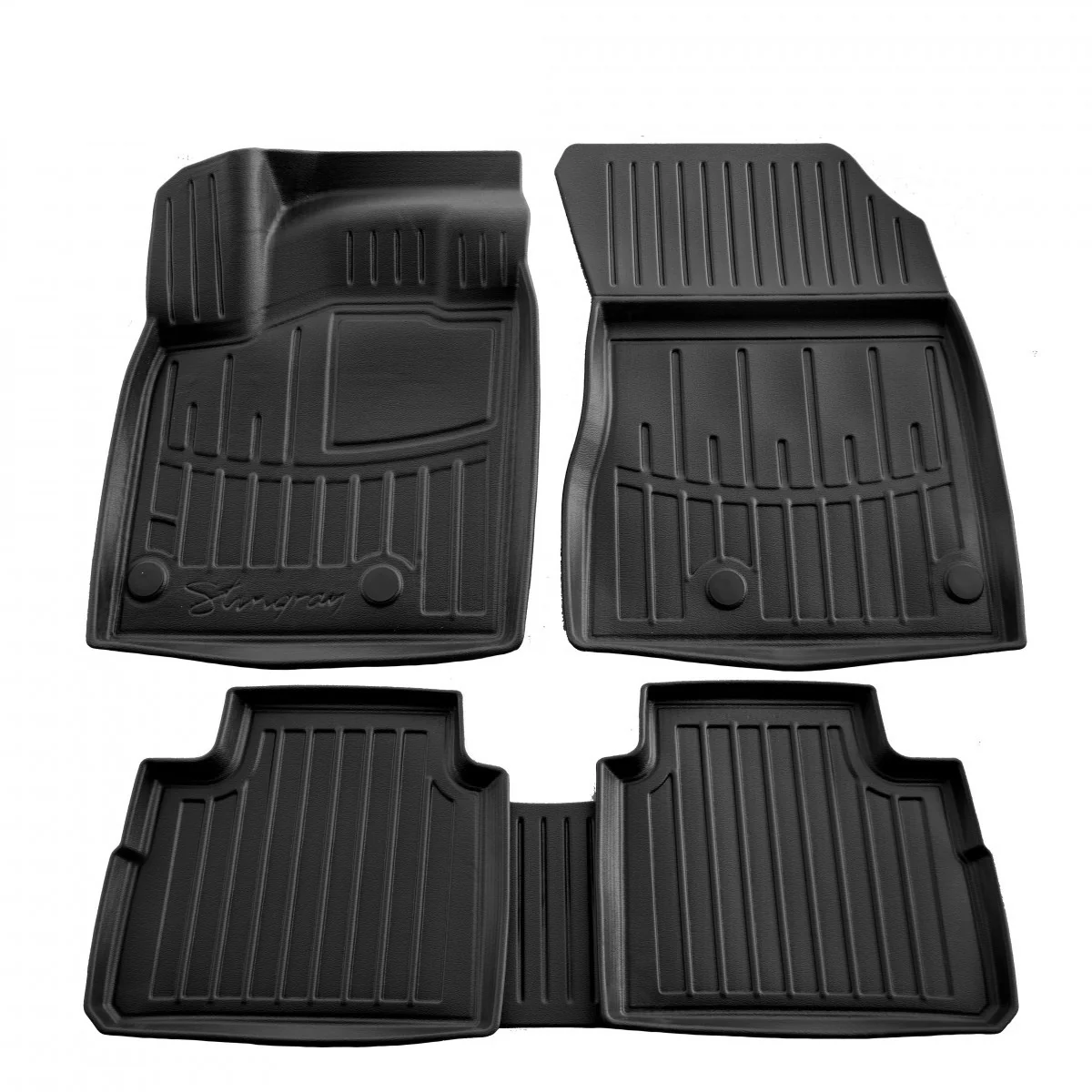 "Tapis de sol voiture, 3D tapis en caoutchouc pour X-Trail T33 (à partir de 2021, essence), tapis voiture sur mesure image"