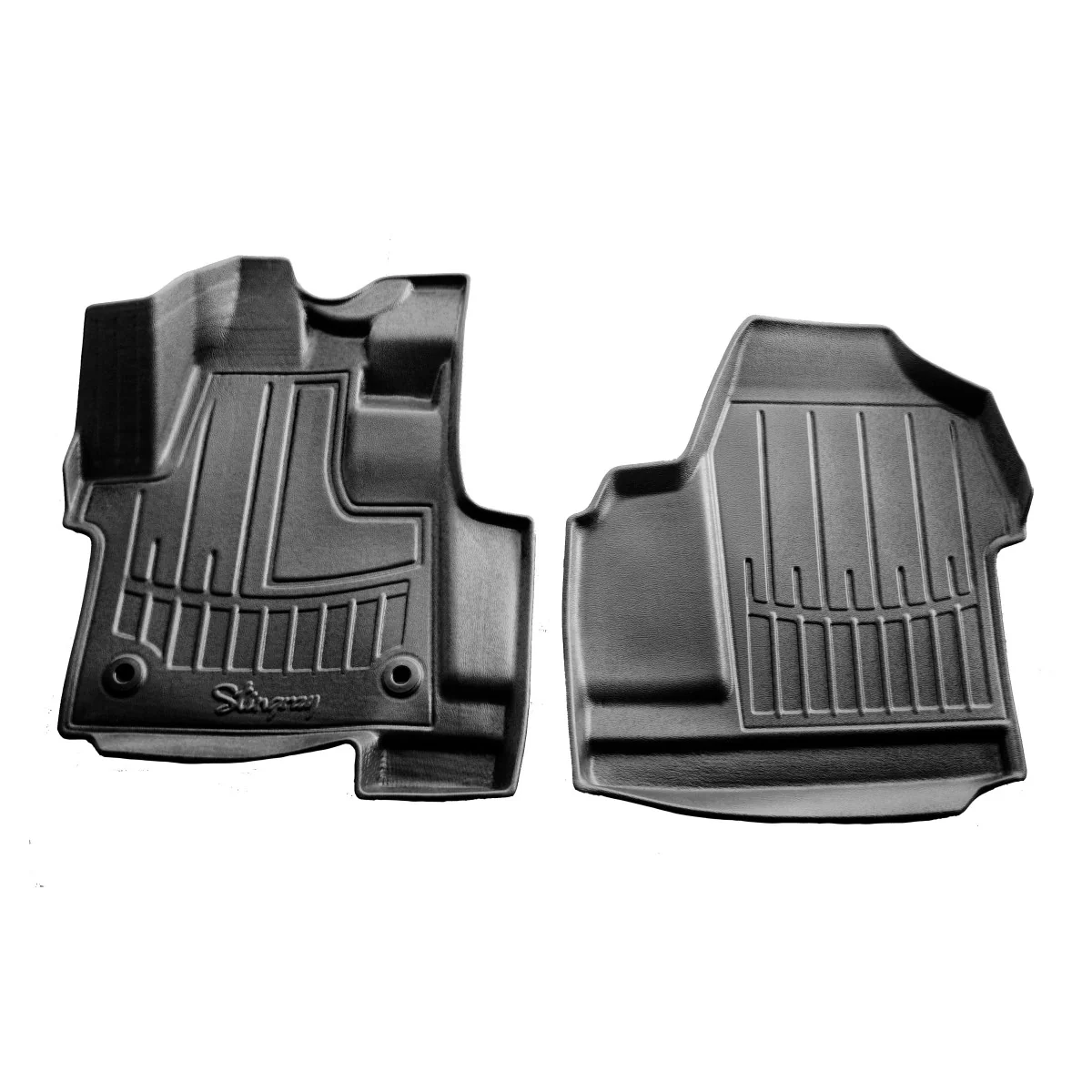 "Tapis de sol voiture, Opel Vivaro C (2019-...) CARGO, tapis voiture 3D, en polyuréthane, sur mesure image"