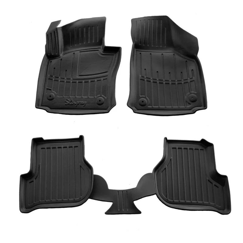 Tapis de sol voiture, Tapis voiture sur mesure pour SEAT Leon II (1P) (2005–2012), 3D tapis de sol auto