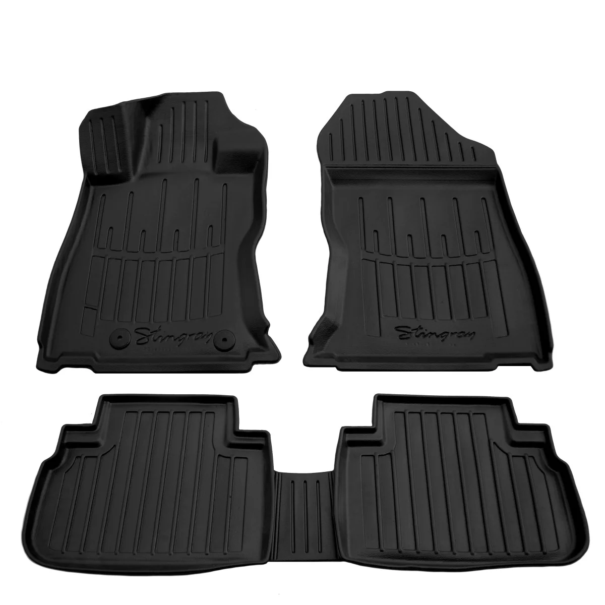 "3D pour Subaru Forester (SK) (2018-...), tapis en caoutchouc et polyuréthane, sur mesure, à rebord surélevé image"