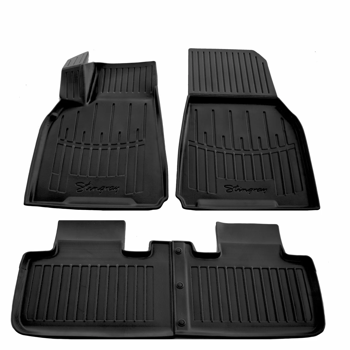 "Tapis de sol auto 3D pour Tesla Model Y (2019–), ajusté, avec bord haut, fixation modifiée image"