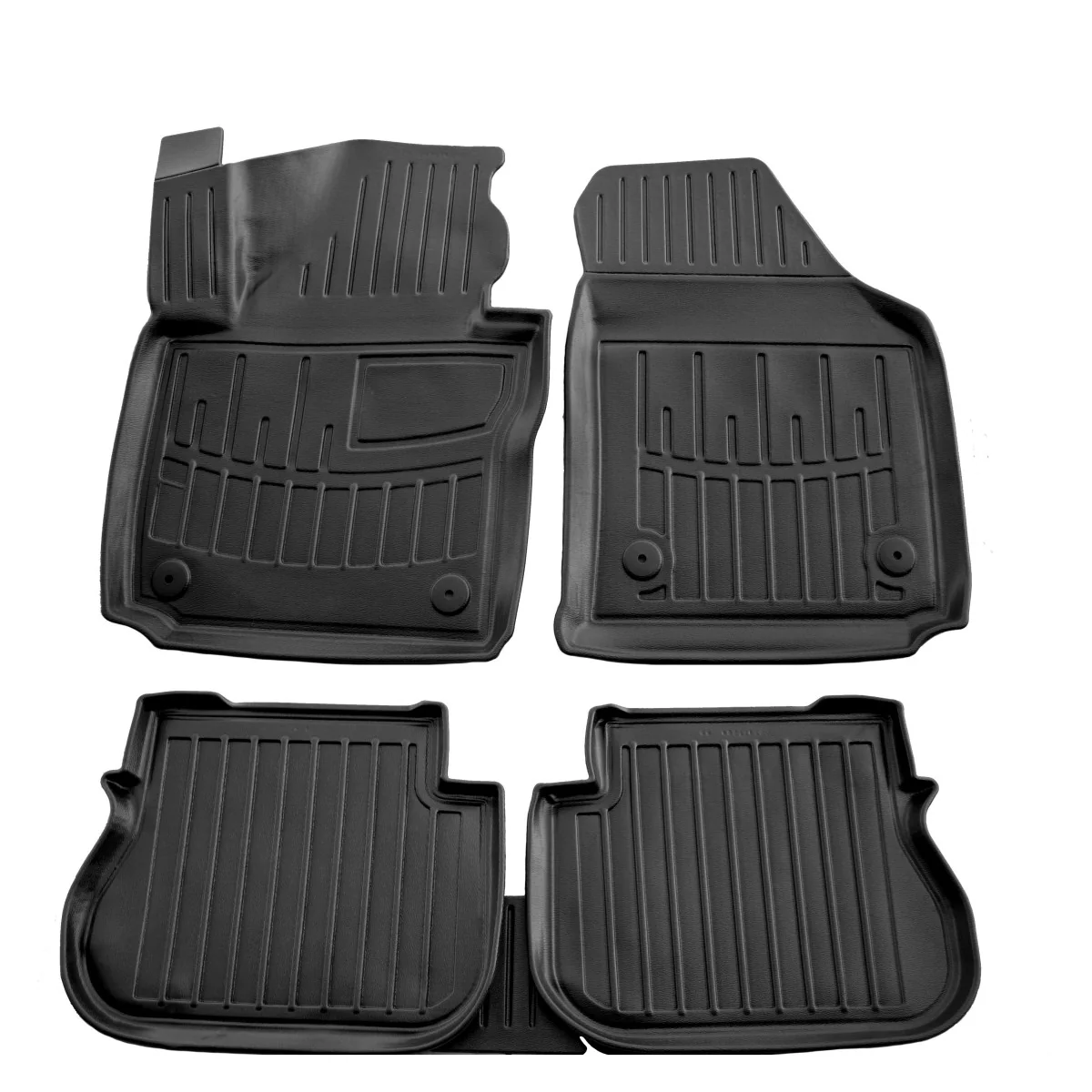 "Tapis de sol auto 3D, ajusté sur mesure pour Volkswagen Caddy III LIFE (2003-2020), 4 portes, haut bord image"