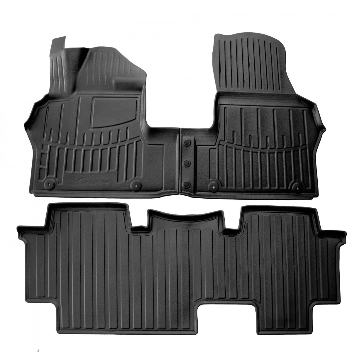 "Tapis caoutchouc auto 3D, ajusté et sur mesure pour Volkswagen ID. Buzz (2022-...) 5 places image"
