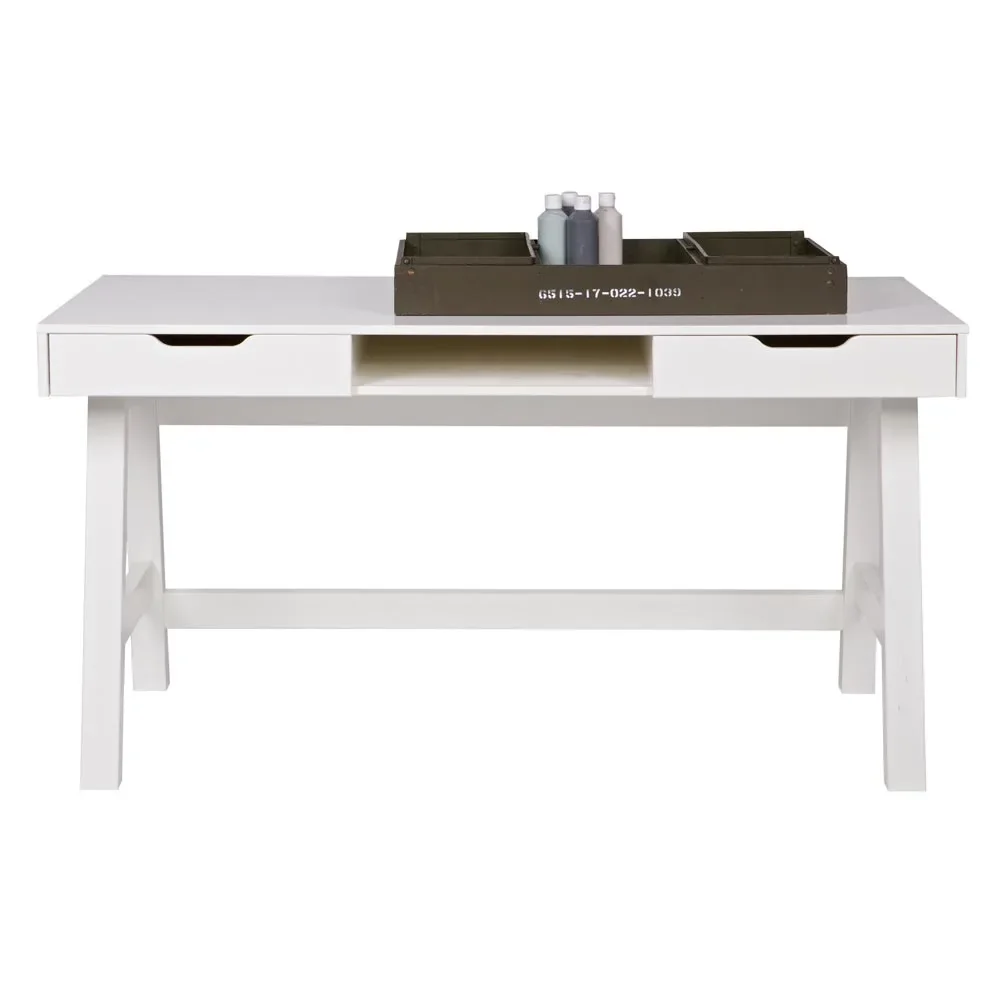 "WOOOD Nikki bureau enfant blanc image"