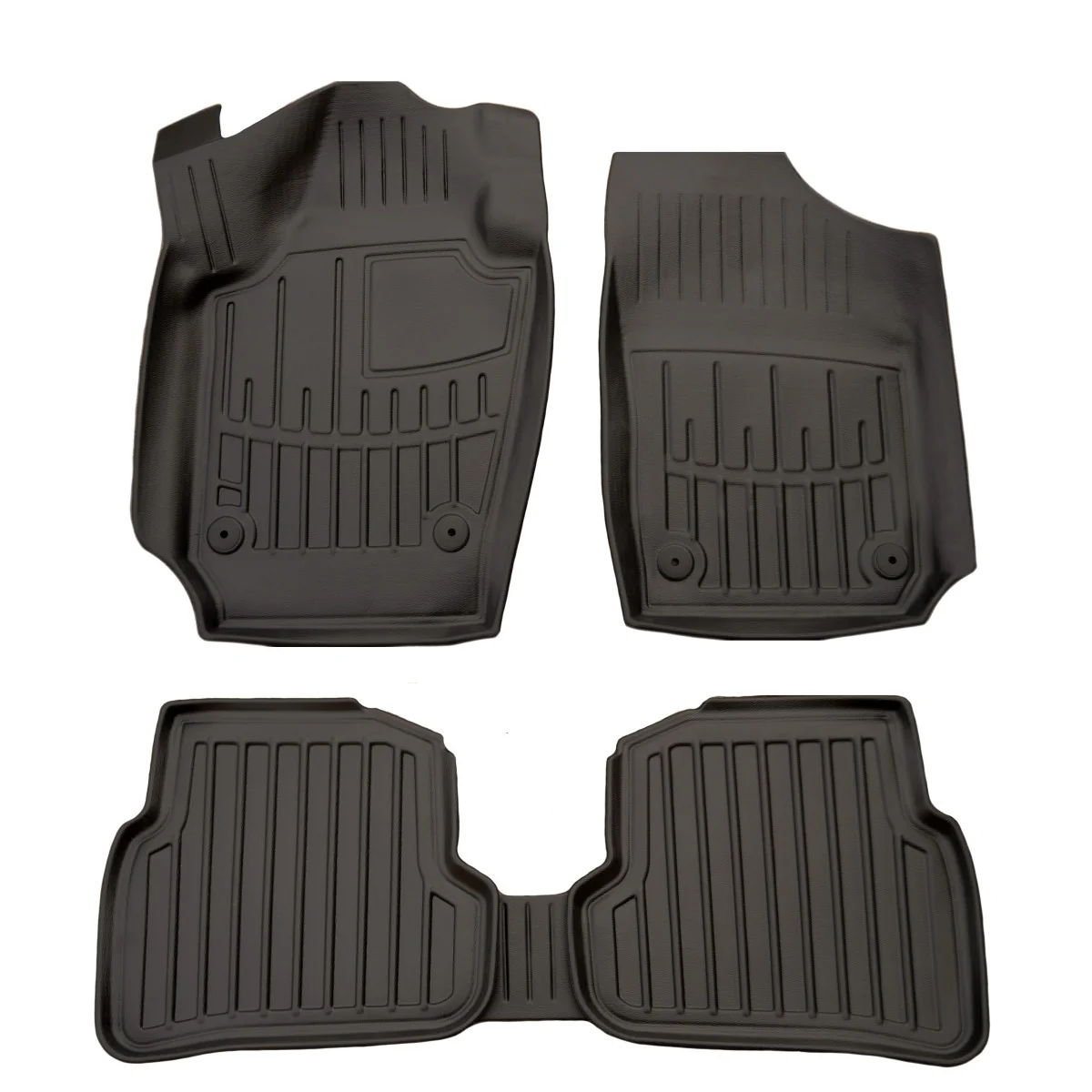 "Tapis de sol voiture, tapis auto, 3D pour VOLKSWAGEN Polo V (2009-2017), passgenau, bord haut image"