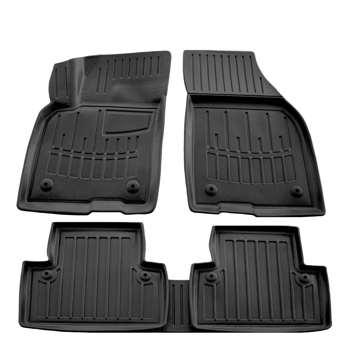 "Tapis de sol voiture, 3D, en Polyuréthane, pour VOLVO V50 (2004-2012), sur mesure, avec bord haut image"