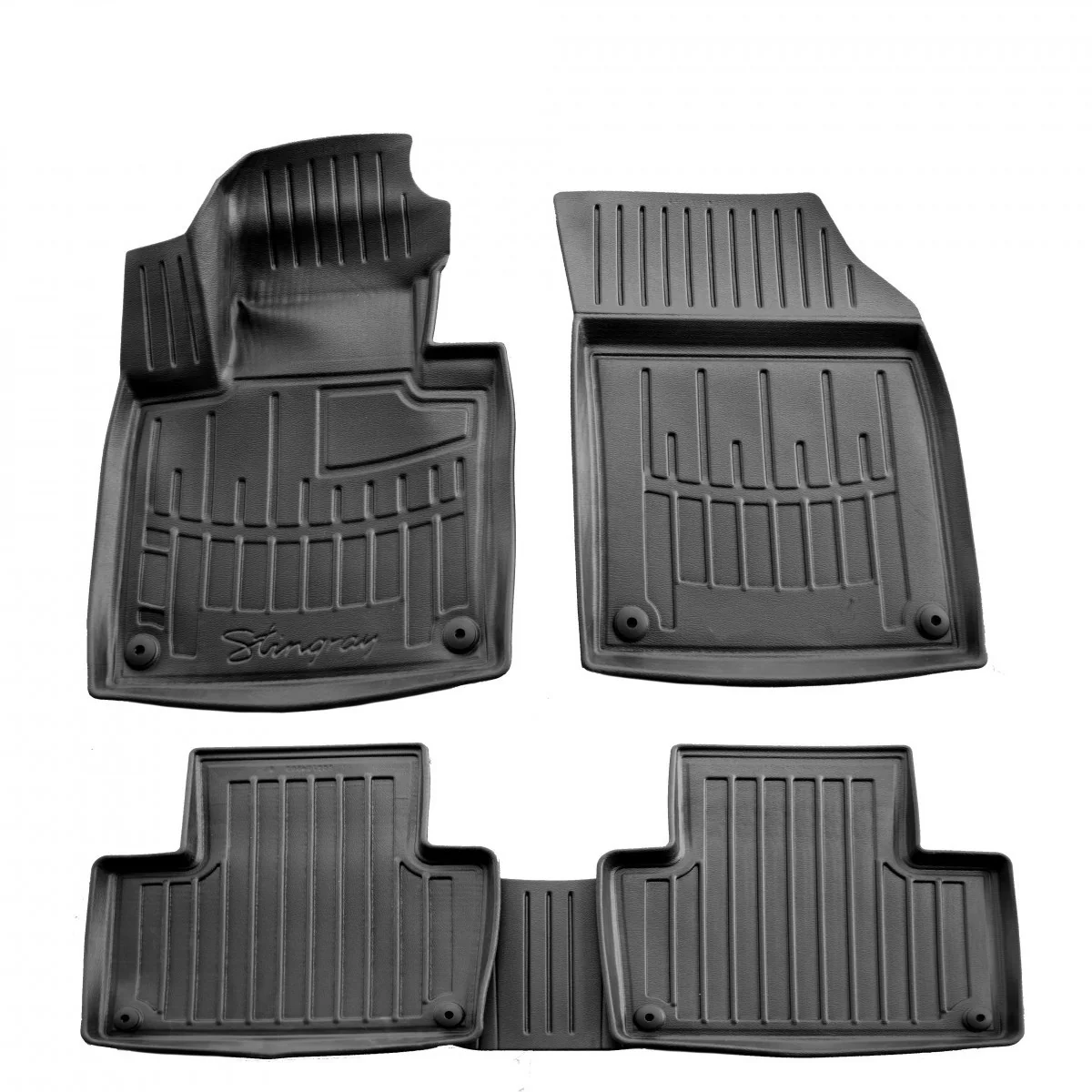 "Tapis de sol voiture 3D sur-mesure pour VOLVO XC90 (2014-...), avec rebord haut image"