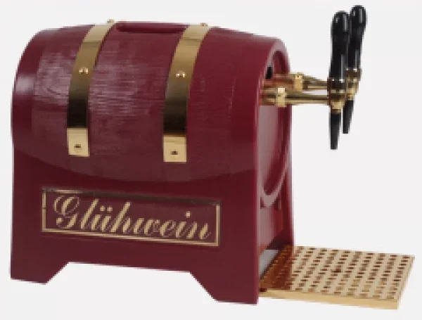 "Distributeur boisson chaude, marmite à vin chaud, chauffe vin - Special Edition Rouge avec compresseur d'air, 9 kW, 3 lignes image"