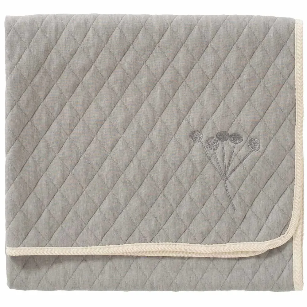 "Fresk Couverture Nordic matelassée grise, Taille: 100 x 150 cm image"