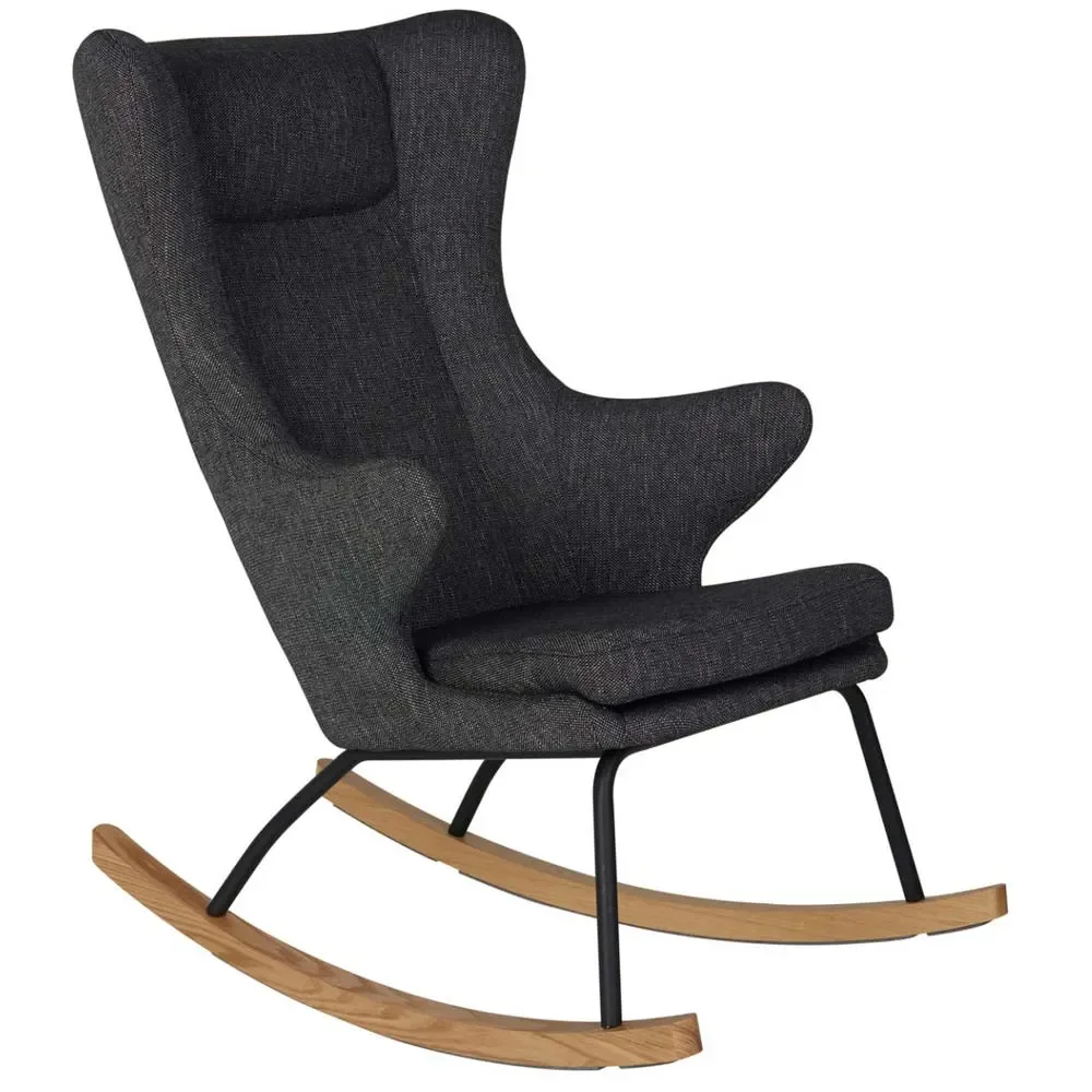 "Quax Chaise à bascule / Chaise d'allaitement De Luxe noir image"