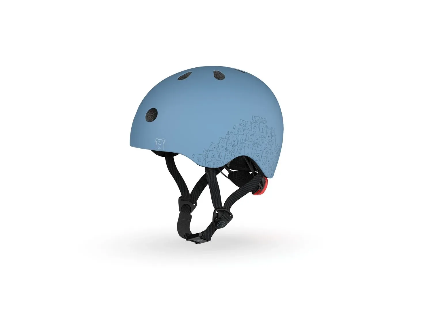 Scoot & Ride Reflective Helm, Roller Helm XXS-S, Farbe: Steel