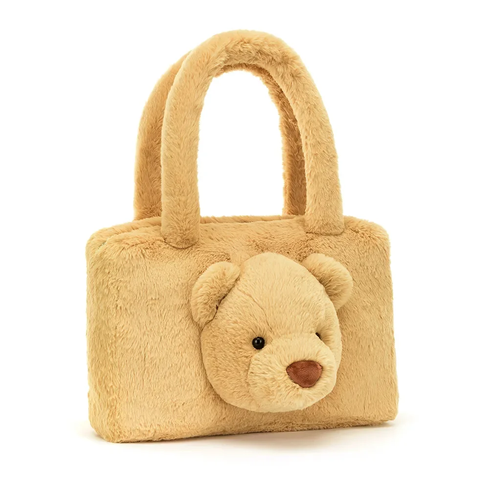 "Sac cabas en coton motif ours Smudge-Bär image"