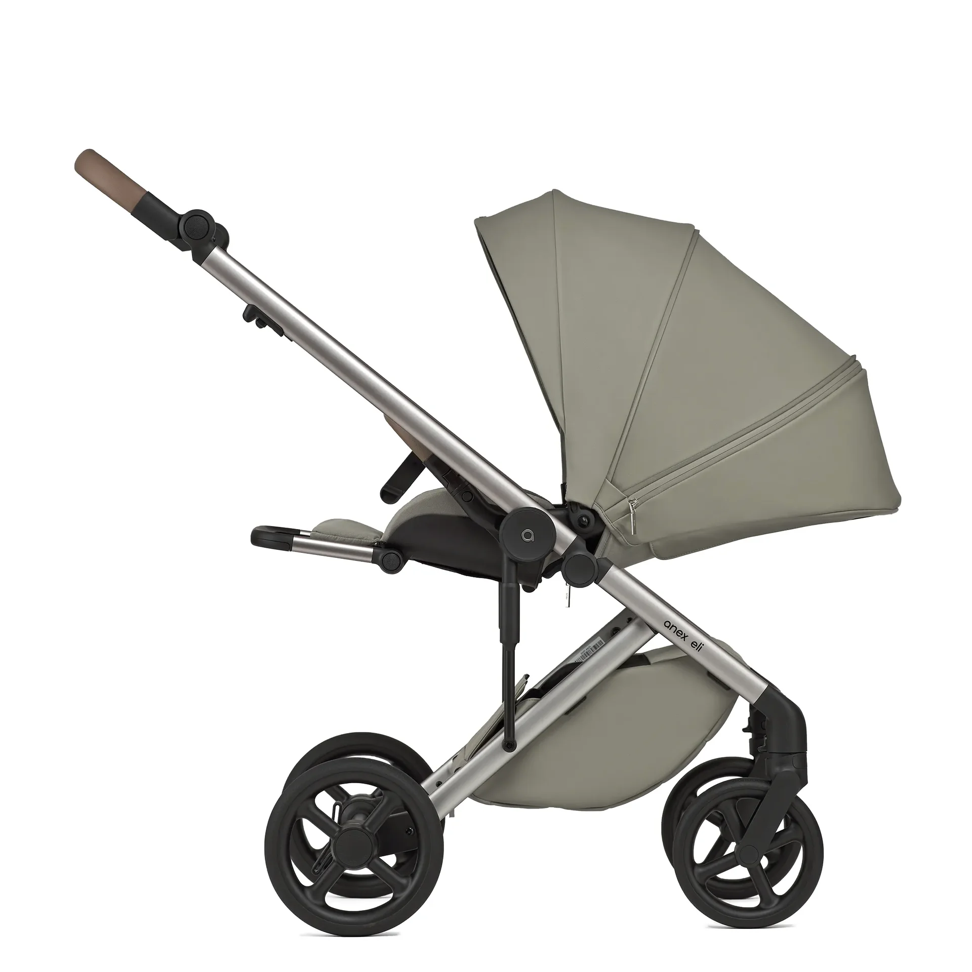 "Anex ELI Excite Poussette combinée tout terrain, légère, avec suspension, inclinable, capote XXL image"