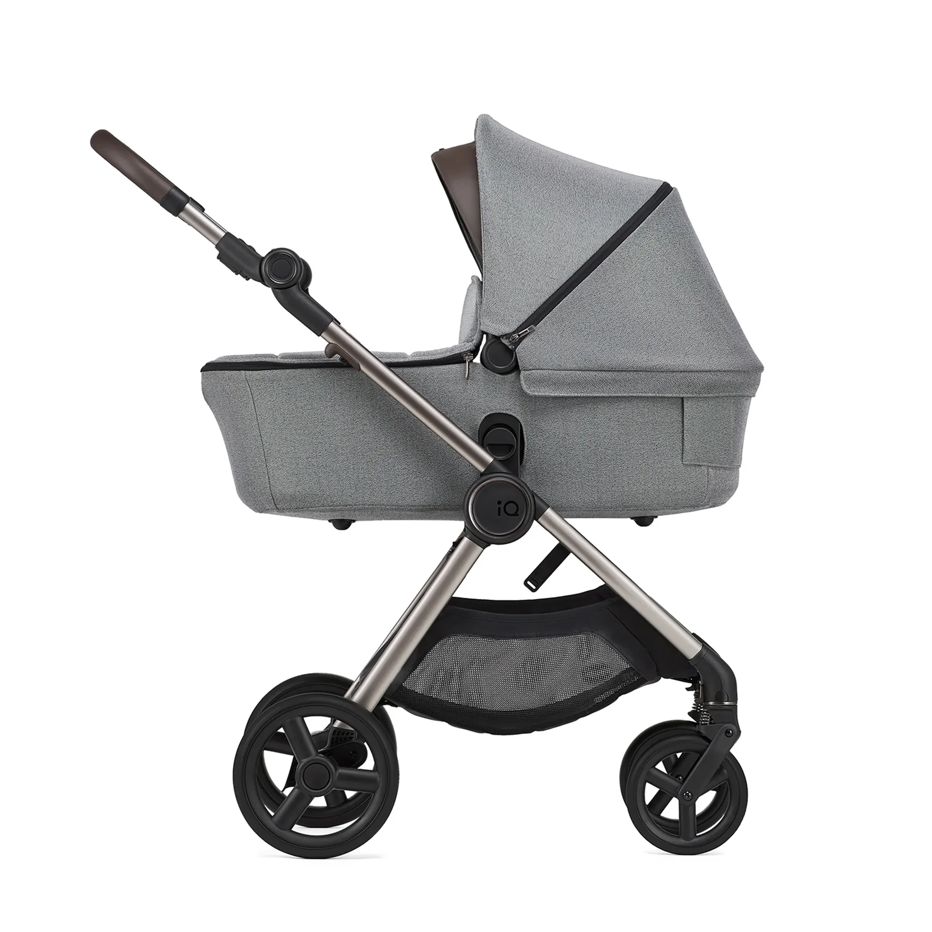 "Poussette naissance Anex IQ Pure multifonction légère, surface d'allongement XXL image"