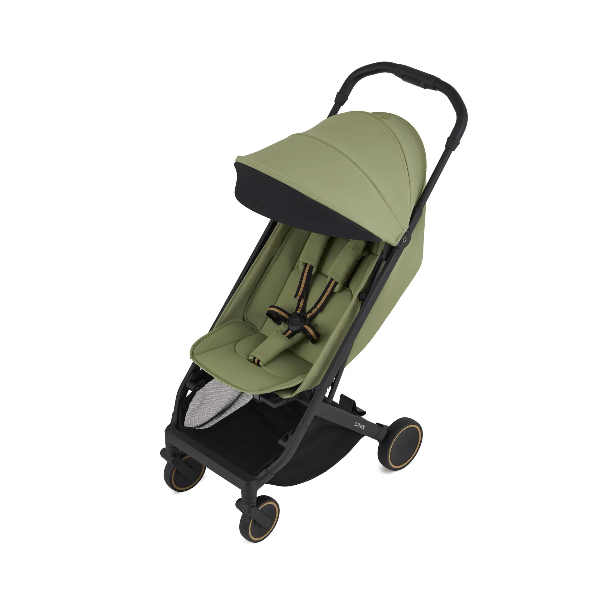 "Poussette Anex Air-X 2 compacte réversible, légère, verte, citadine, voyage image"