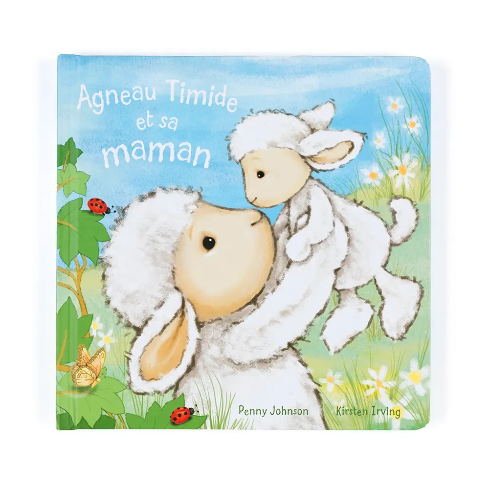 "Livre illustré pour enfants, histoire du soir avec mouton et agneau, cadeau de naissance original image"