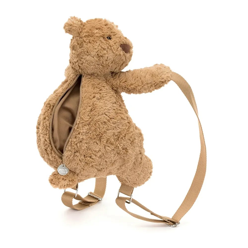 "Sac à dos peluche ours pour enfant image"