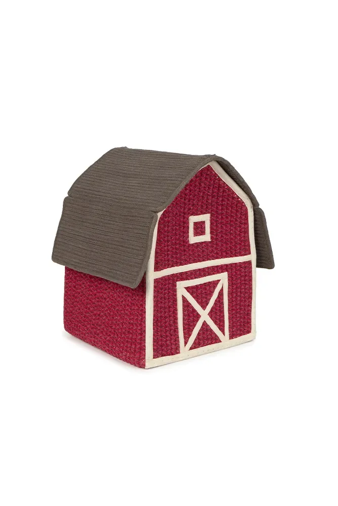 "Panier de rangement en coton fait main pour chambre d'enfant et jouets image"