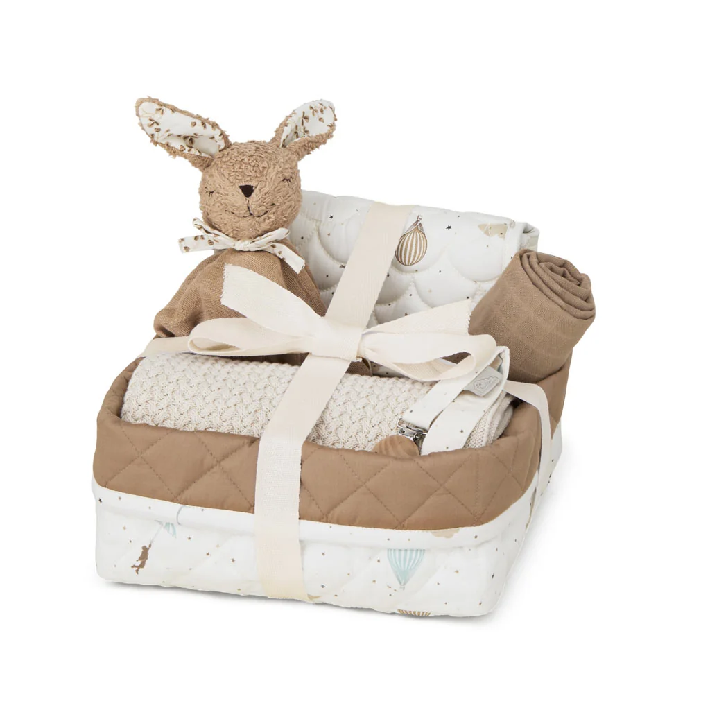 "Panier cadeau baby shower Dreamland Edition, coffret cadeau naissance image"