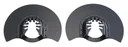 Saw blade wood/plastic, half-round, 2 pieces